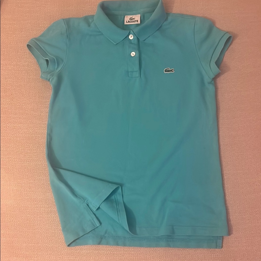 Lacoste Blue Polo Shirt Classic Fit Cotton Pique